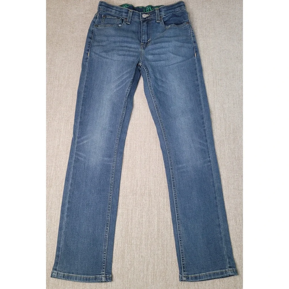 Levis 511 Slim Fit Jeans Boys Size 14 Regular Medium Wash Blue Denim 27x29